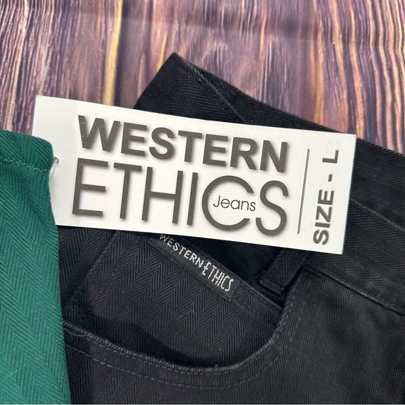 Women’s Vintage Western Ethics 2 Tone Black & Green Pants & Vest Set - Picture 12 of 12